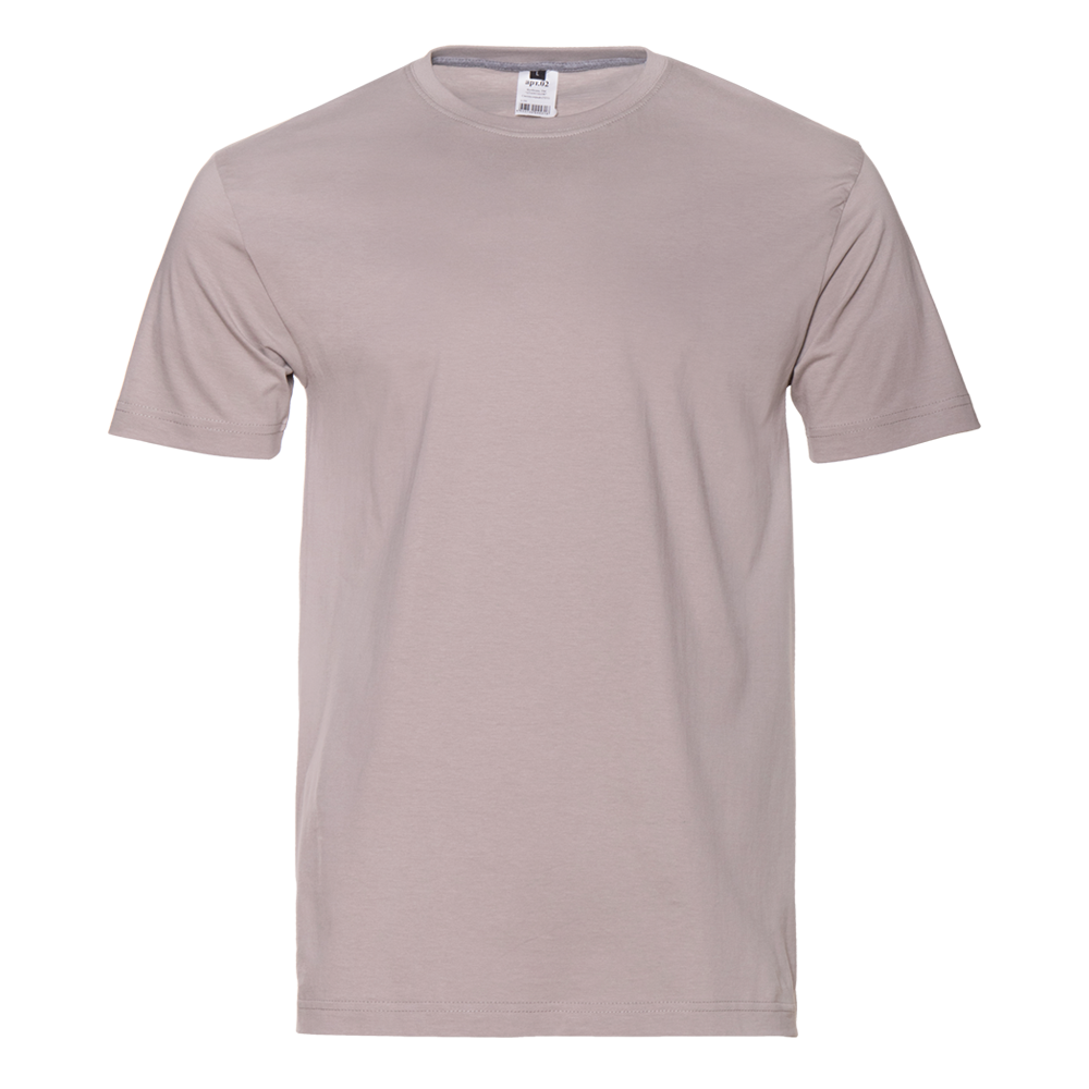 Футболка унисекс без бокового шва STAN хлопок 160, 02, Светло-серый,