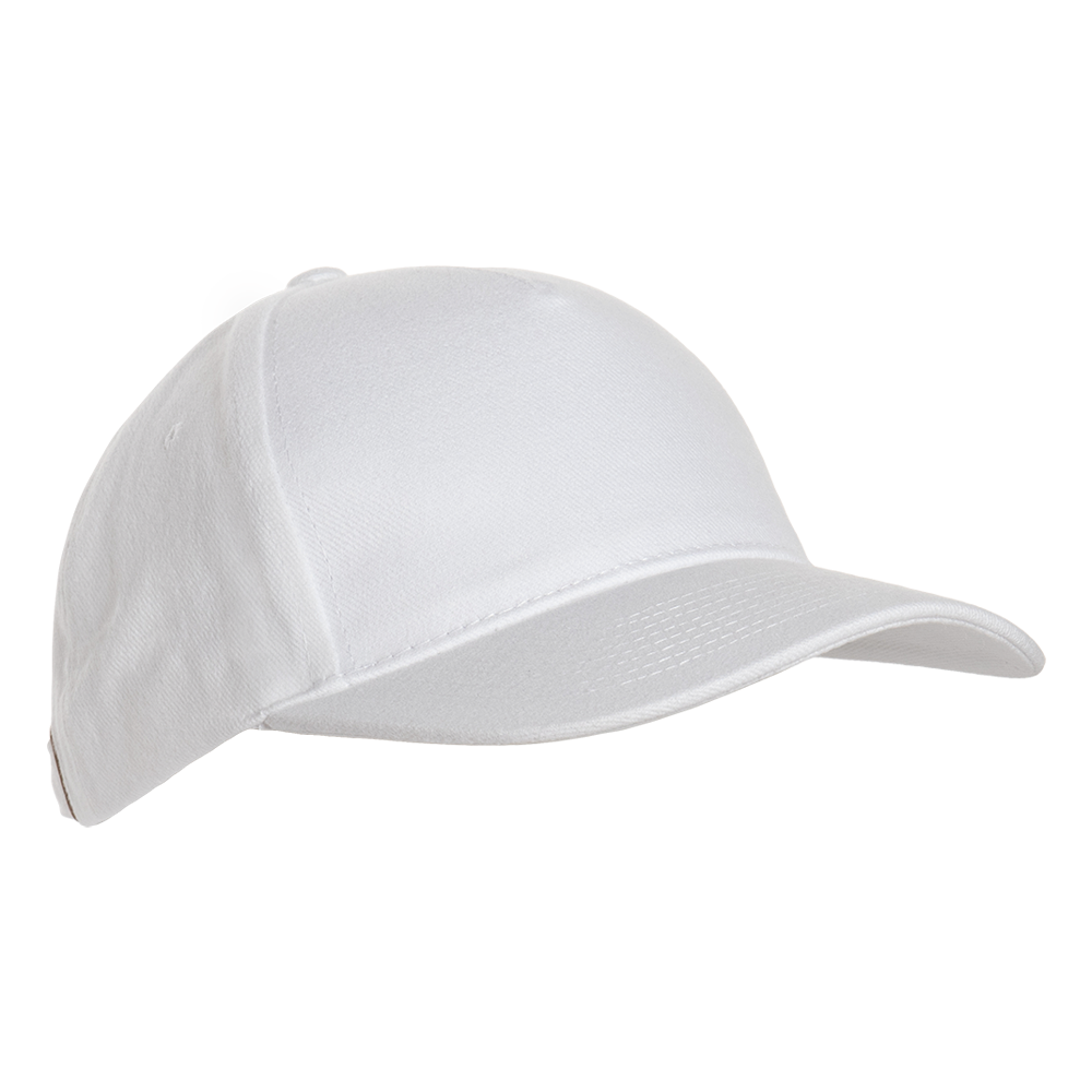 Бейсболка STAN 5 клиньев хлопок 280, 11, Белый,