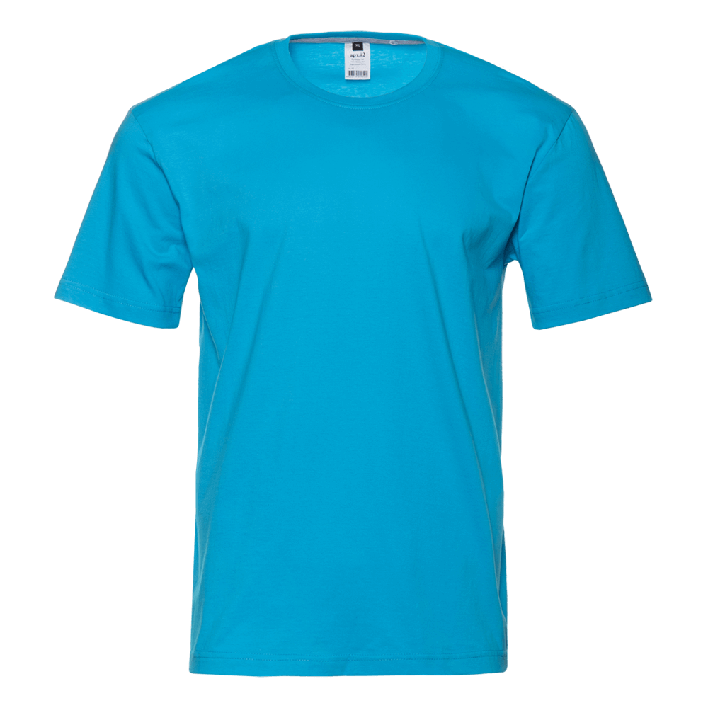 Футболка унисекс без бокового шва STAN хлопок 160, 02, Бирюзовый,