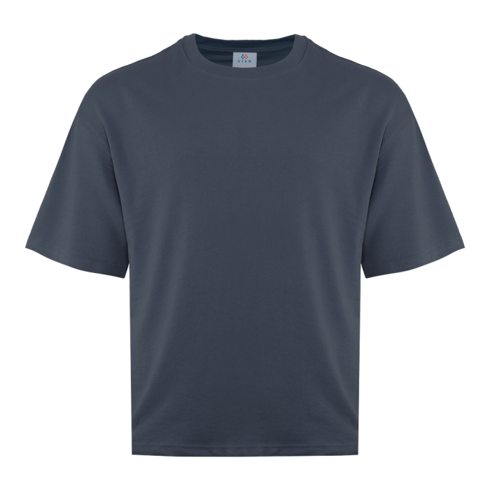 Футболка унисекс оверсайз STAN хлопок/полиэстер 260, 40, Графит,