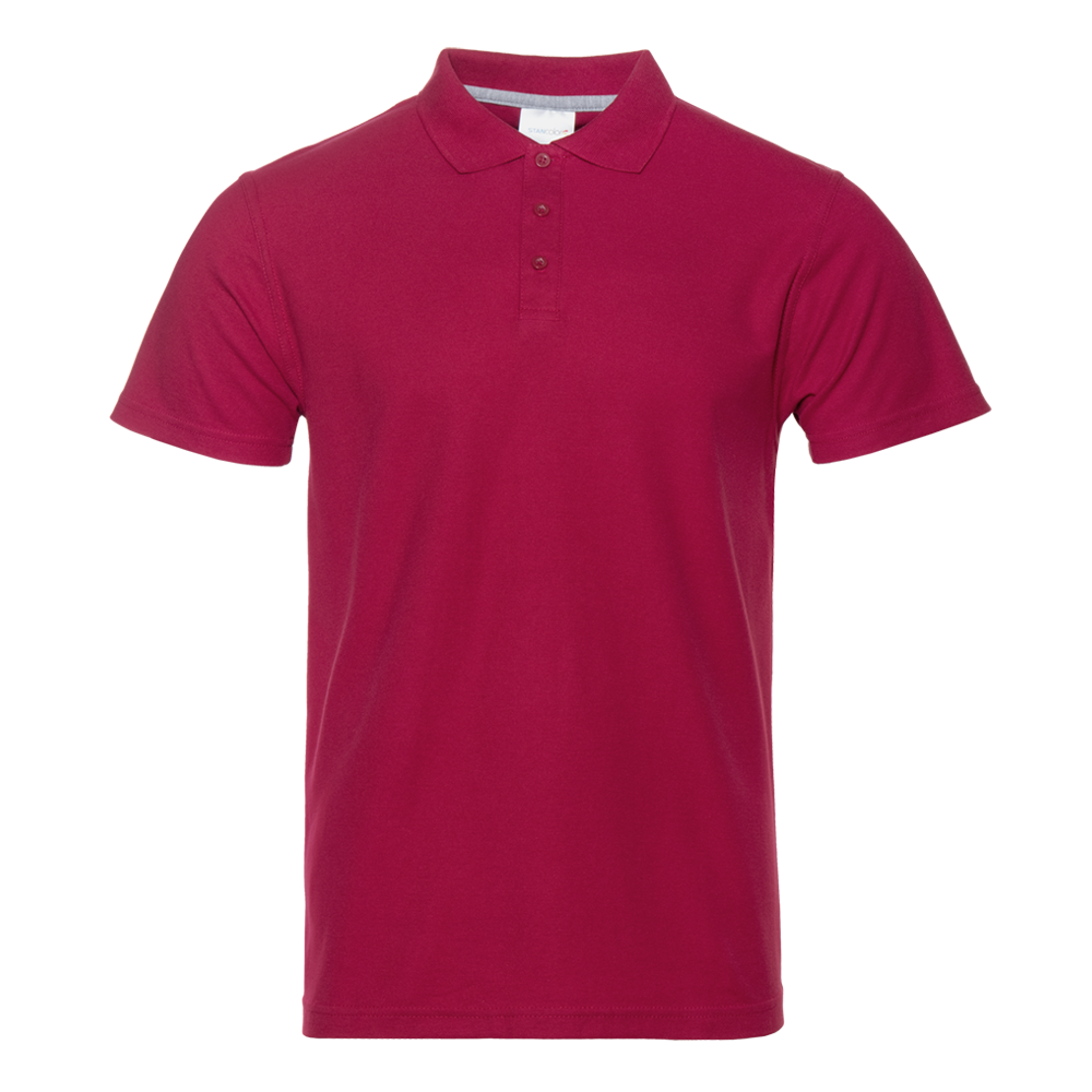 Рубашка поло мужская STAN хлопок/полиэстер 185, 104, Бордовый