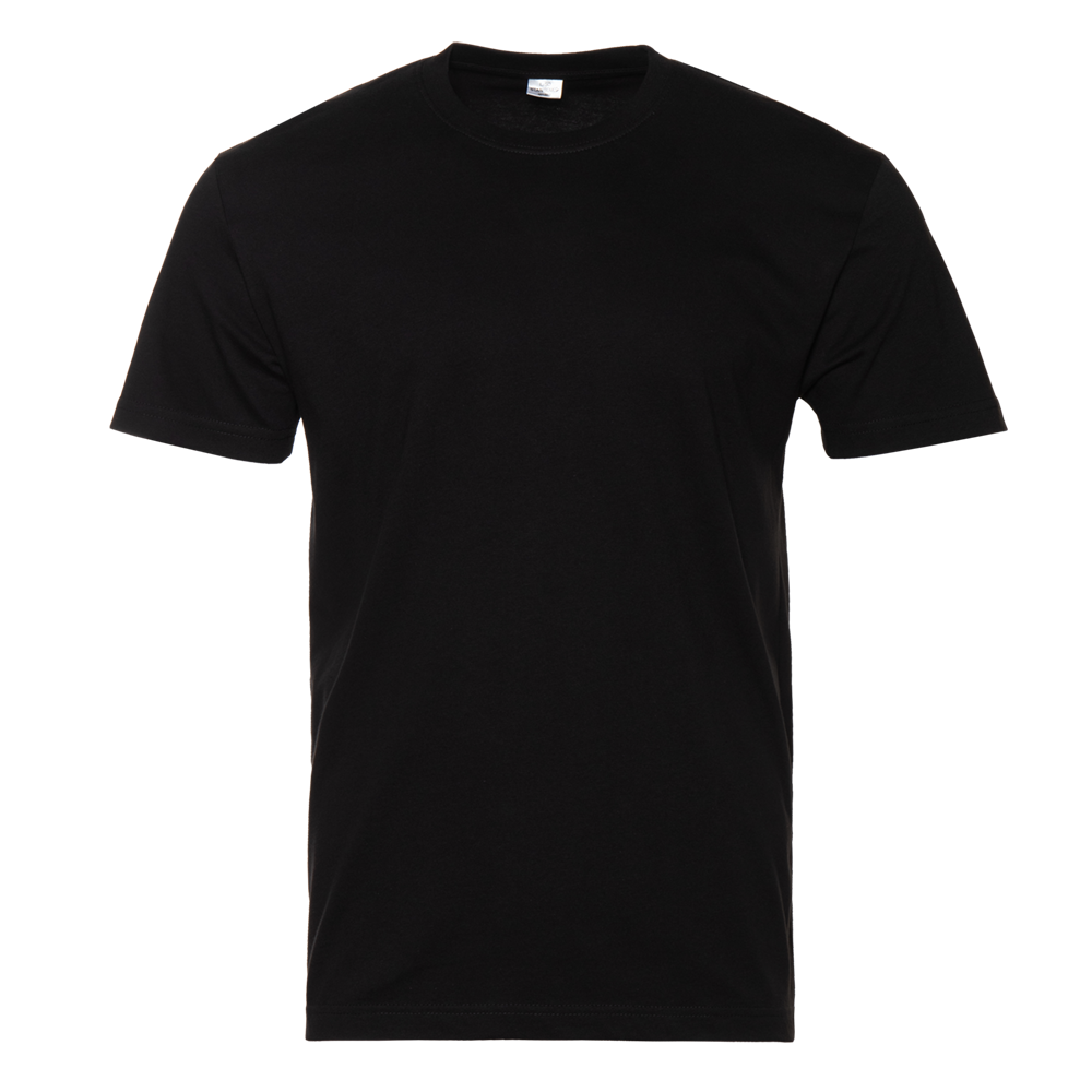 Футболка унисекс STAN хлопок 180, 08U, Чёрный,