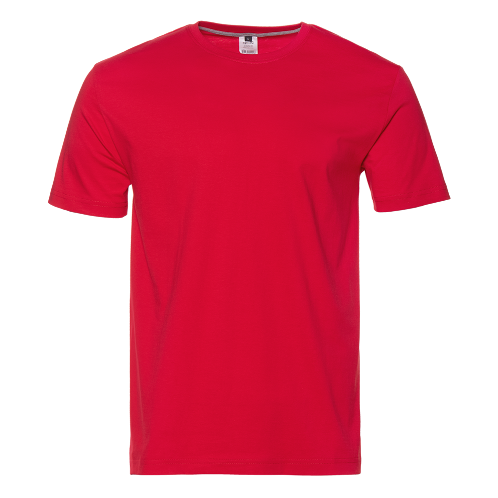 Футболка унисекс без бокового шва STAN хлопок 160, 02, Красный,
