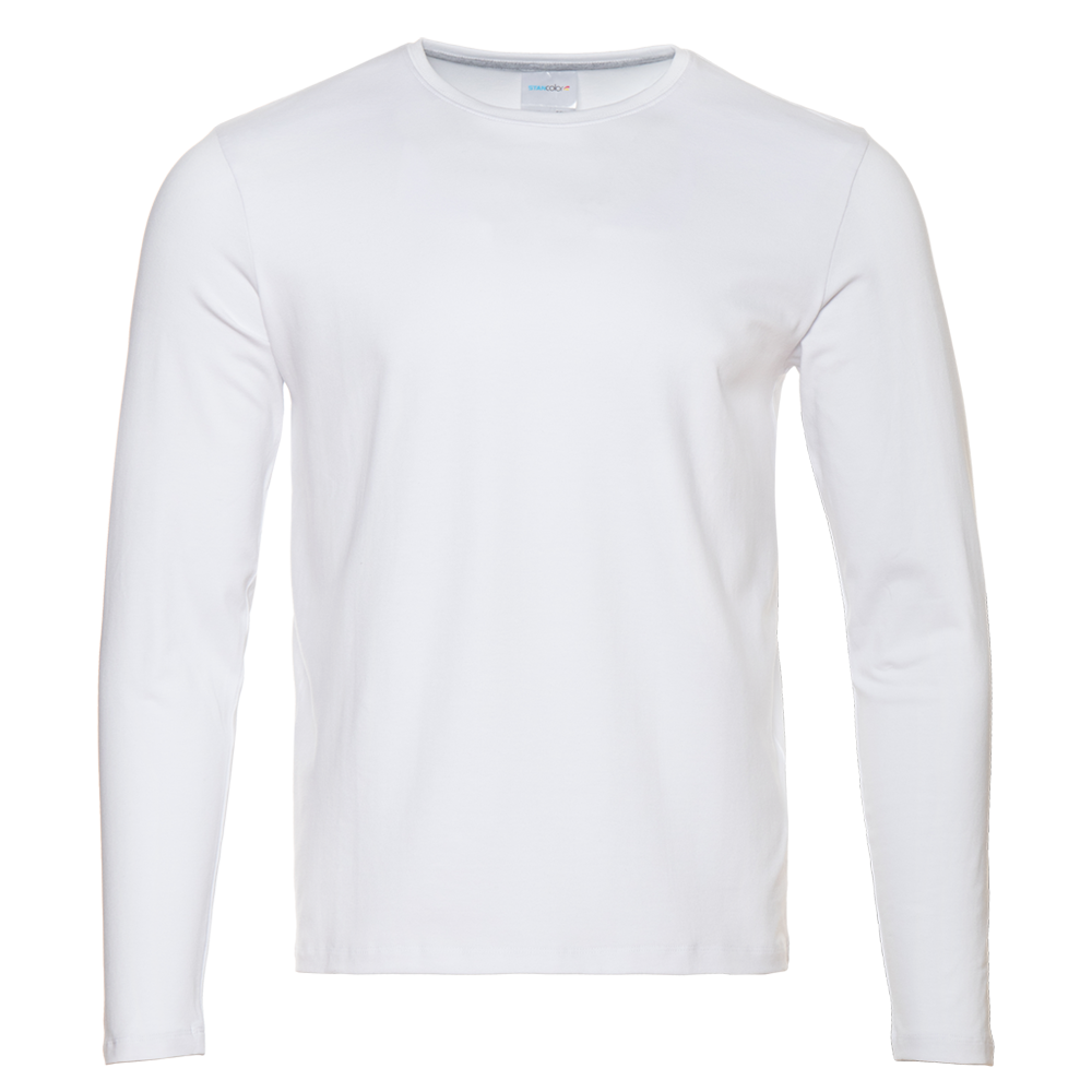 Лонгслив STAN хлопок/эластан 180, 35, Белый,