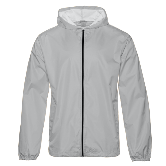 Ветровка унисекс STAN дюспо 210T, 85, 59, Светло-серый,