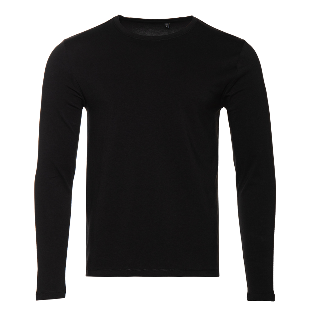 Лонгслив STAN хлопок/эластан 180, 35, Чёрный,