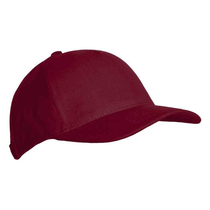 Бейсболка STAN 5 клиньев хлопок 280, 03, Бордовый,