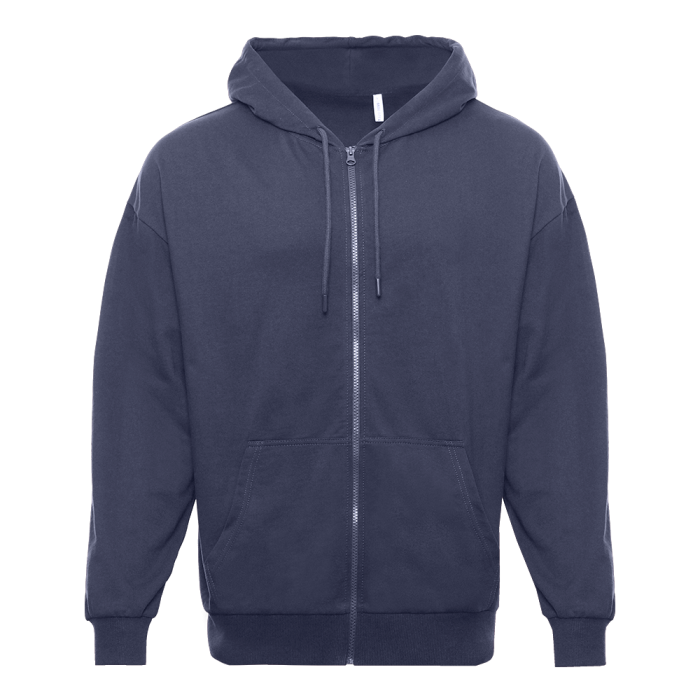 Толстовка STAN оверсайз на молнии с капюшоном футер без начёса 240, 99, Графит,