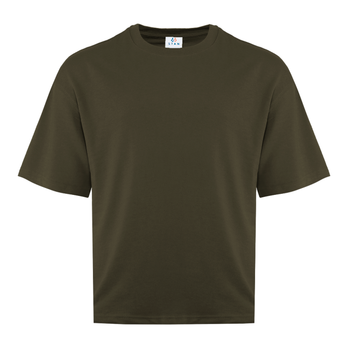 Футболка унисекс оверсайз STAN хлопок/полиэстер 260, 40, Серый коричневый,
