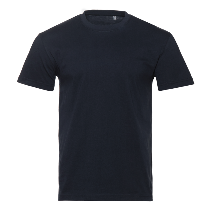 Футболка унисекс хлопок 150, 52, Тёмно-синий,