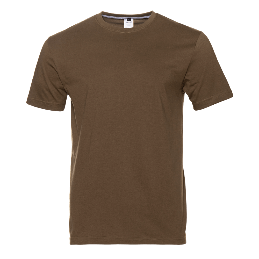 Футболка унисекс без бокового шва STAN хлопок 160, 02, Хаки,