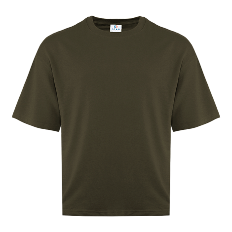 Футболка унисекс оверсайз STAN хлопок/полиэстер 260, 40, Серый коричневый,