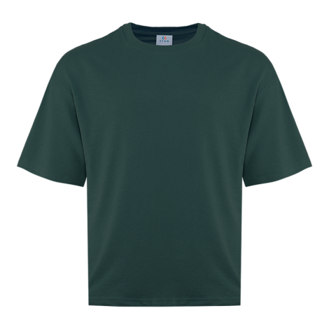 Футболка унисекс оверсайз STAN хлопок/полиэстер 260, 40, Тёмно-зелёный,