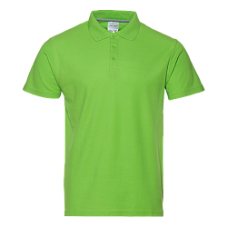 Рубашка поло мужская STAN хлопок/полиэстер 185, 104, Ярко-зелёный