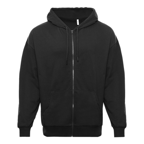 Толстовка STAN оверсайз на молнии с капюшоном футер без начёса 240, 99, Чёрный,
