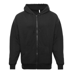 Толстовка STAN оверсайз на молнии с капюшоном футер без начёса 240, 99, Чёрный,