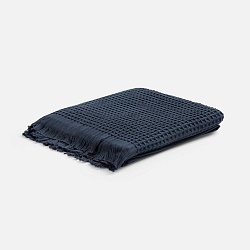 Плед вафельный Elenglect, темно-серый