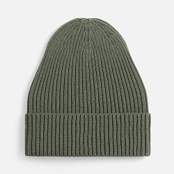 Шапка Catch Match без помпона, зеленая (полынь)