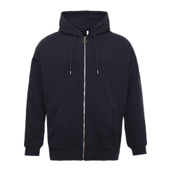 Толстовка Единый размер One size, с капюшоном на молнии футер без начёса 350, 72, Чёрный,