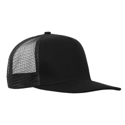 Бейсболка прямой козырёк STAN 5 клиньев хлопок 330, 09, Чёрный,