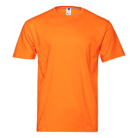 Футболка унисекс без бокового шва STAN хлопок 160, 02, Оранжевый,