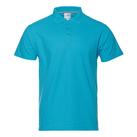 Рубашка поло мужская STAN хлопок/полиэстер 185, 104, Бирюзовый