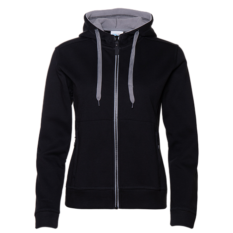 Толстовка женская STAN с капюшоном на молнии сэндвич 320, 19, Чёрный,