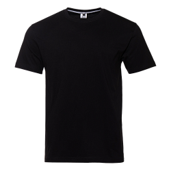 Футболка унисекс без бокового шва STAN хлопок 160, 02, Чёрный,