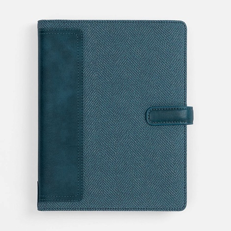 Ежедневник-органайзер Twill, недатированный, синий