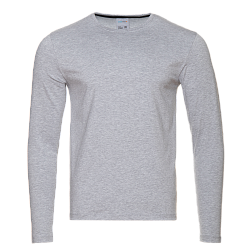 Лонгслив STAN хлопок/эластан 180, 35, Серый меланж,