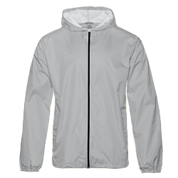 Ветровка унисекс STAN дюспо 210T, 85, 59, Светло-серый,