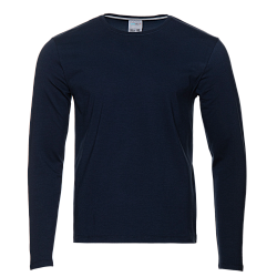 Лонгслив STAN хлопок/эластан 180, 35, Тёмно-синий,