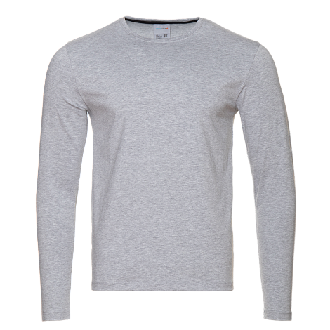 Лонгслив STAN хлопок/эластан 180, 35, Серый меланж,