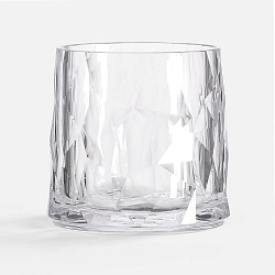 Стакан небьющийся Sate Crystal, вращающийся, прозрачный