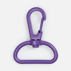 Застежка-карабин Snap Hook, L, фиолетовая