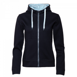 Толстовка женская STAN с капюшоном на молнии сэндвич 320, 19, Тёмно-синий,