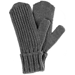 Варежки Nordkyn, серый меланж (эбонит)