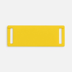 Лейбл из ПВХ Kova, желтый