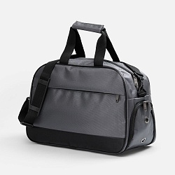 Спортивная сумка Atlantes, светло-серая с черным