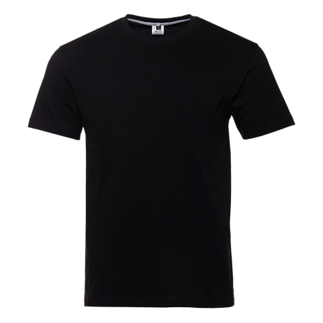 Футболка унисекс без бокового шва STAN хлопок 160, 02, Чёрный,