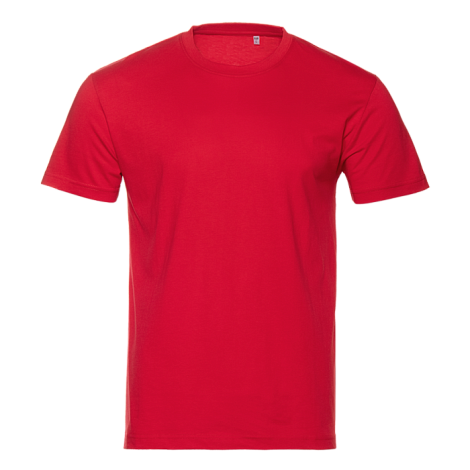 Футболка унисекс хлопок 150, 52, Красный,