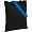 Холщовая сумка BrighTone, черная с ярко-синими ручками