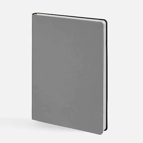 Ежедневник Flex Shall New, недатированный, темно-серый